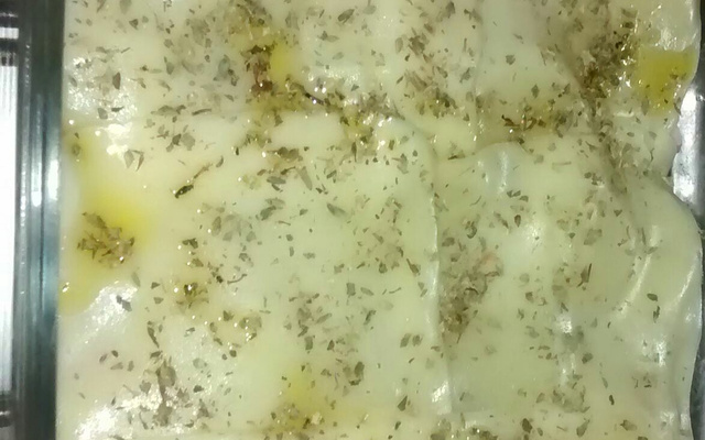 Batatas gratinadas com bacon