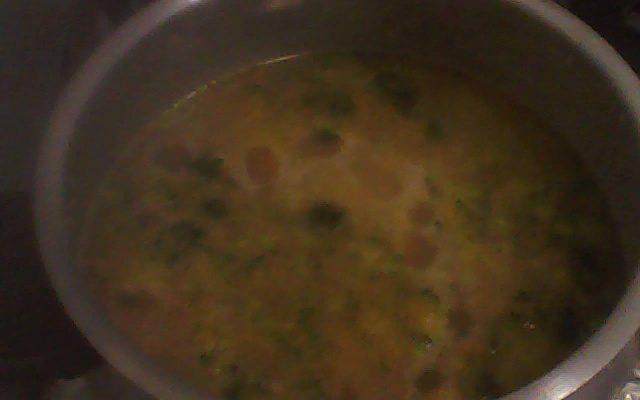 Arroz refogado com brócolis