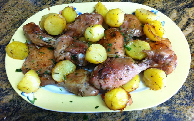 Frango com batata estilo da vovó para impressionar