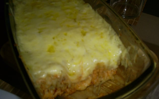 Escondidinho de batatas e frango