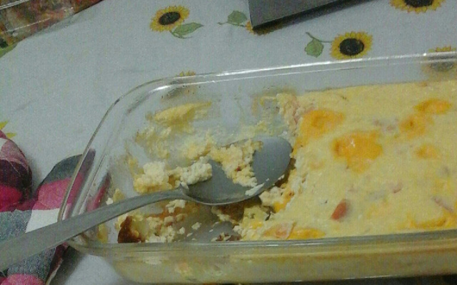 Souflé de ricota com queijo cheddar