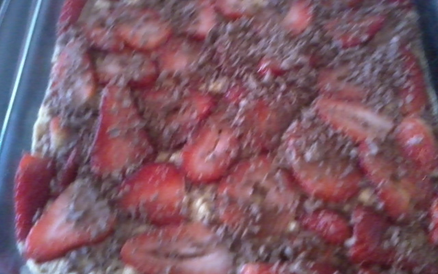 Doce cremoso de morango