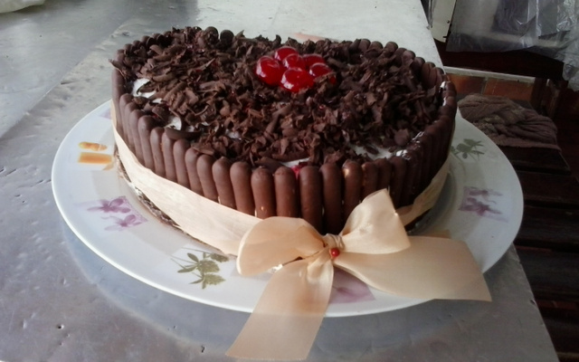 Torta chiffon de chocolate meio amargo