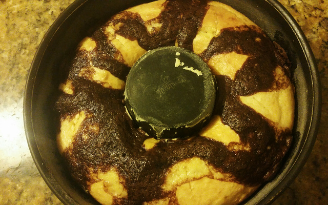 Bolo mesclado de liquidificador