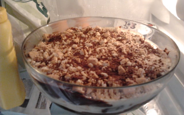 Sobremesa gelada de café