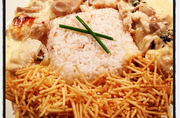 Filé de frango ao vinho branco