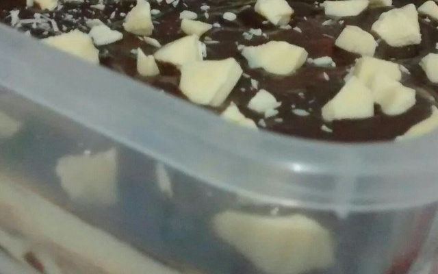 Pavê de baunilha e chocolate