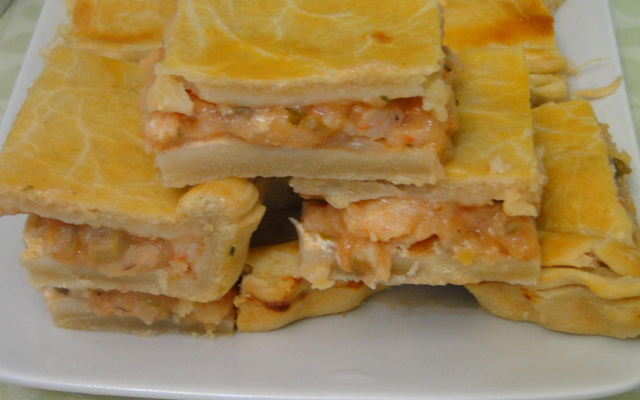 Torta pascal  de camarão