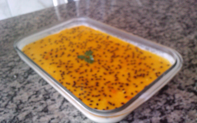 Mousse de maracujá consistente