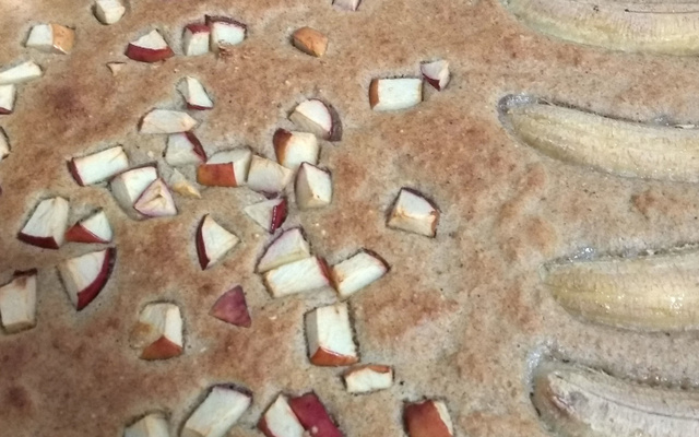 Bolo diet de banana, sem farinha e sem açúcar