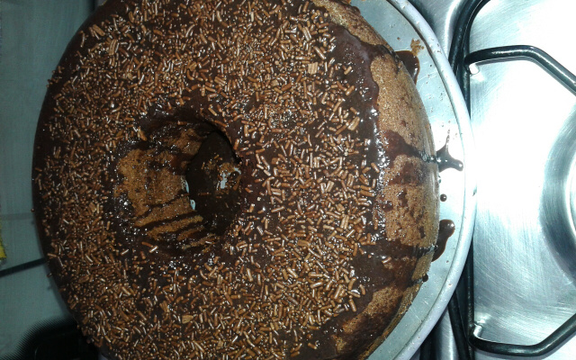 Bolo de chocolate de liquidificador