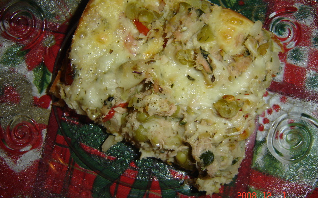 Torta -Pizza rápida de sardinha