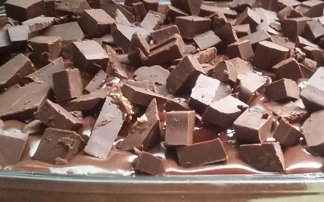 Pavê de chocolate com coco