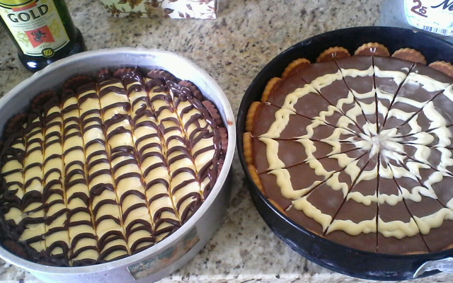 Torta de chocolate branco