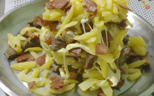 Torre de batata frita baiana