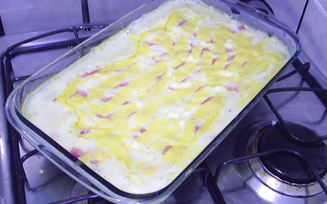 Filé de peixe da Vânia no molho banco