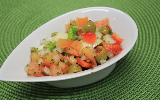 Vinagrete com azeitonas