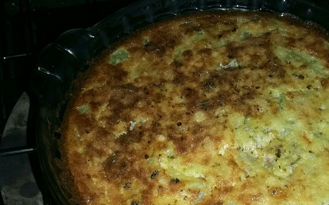 Souflé de chuchu em pedaços