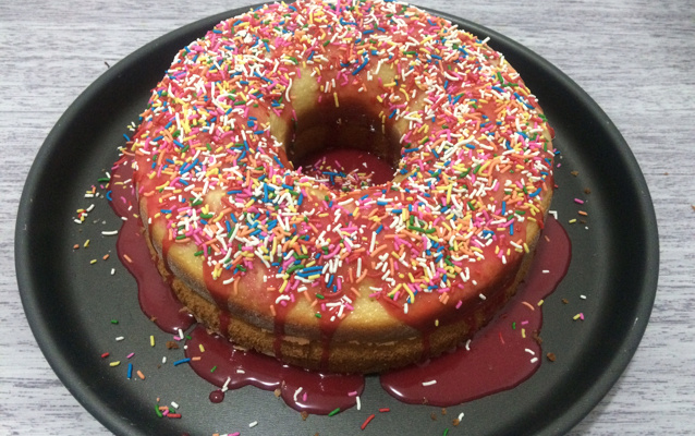 Bolo mármore de morango