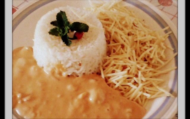 Estrogonofe de camarão