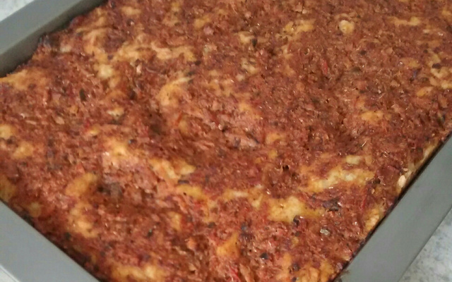 Pizza de forma para aniversário
