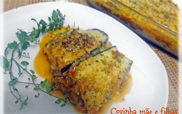 Berinjela a parmegiana (sem fritura)