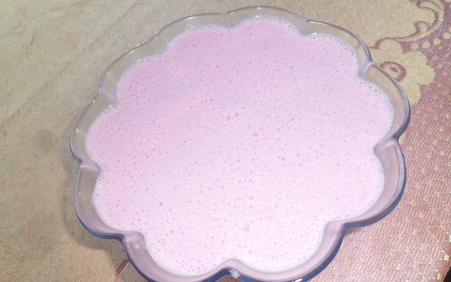 Mousse de uva de gelatina
