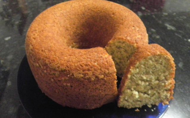 Bolo saudável de aveia com banana