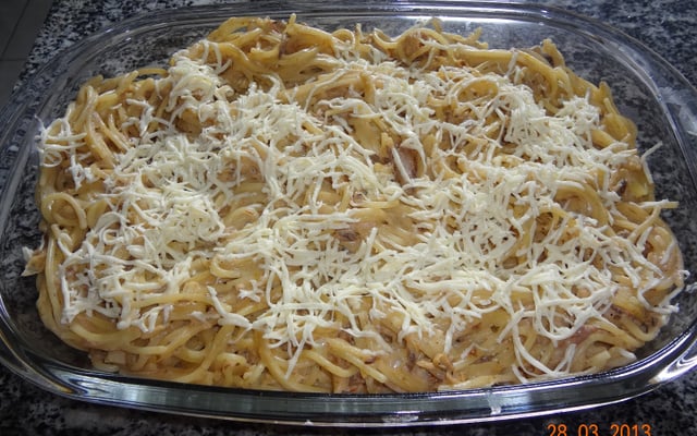 Macarrão com sardinha Edbru