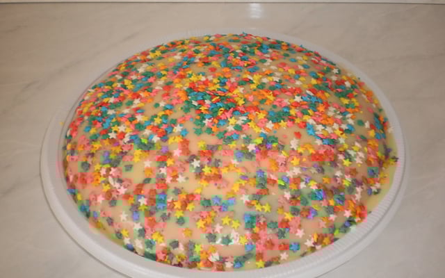 Bolo arco-íris