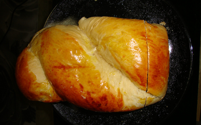 Pão doce de leite condensado