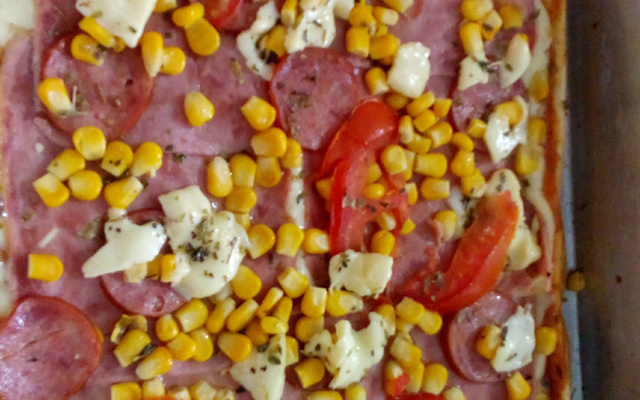 Massa de pizza liquidificador