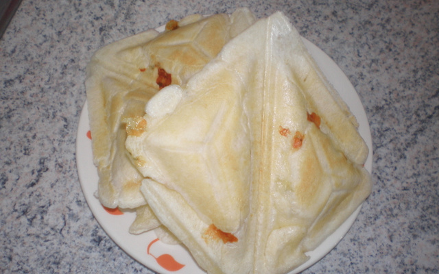 Pão de queijo de sanduicheira