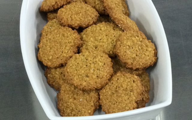 Cookie de aveia e laranja