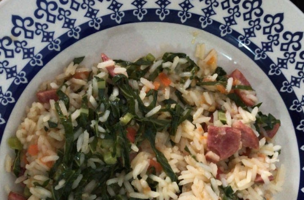 Arroz com couve - manteiga