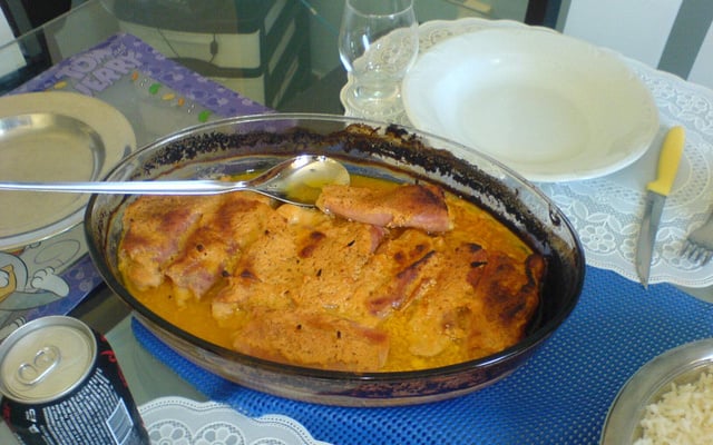 Frango ao molho de iogurte