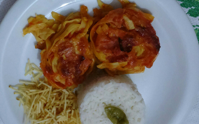 Macarrão ninho ao forno