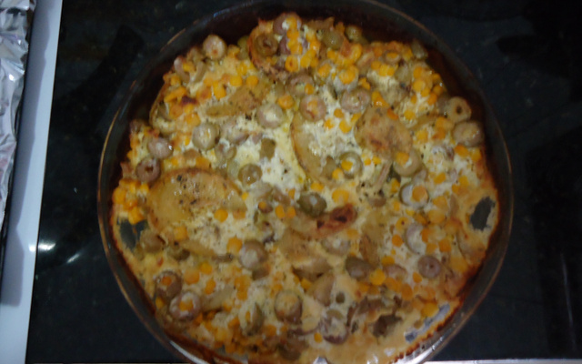 Frango com batata gratinada