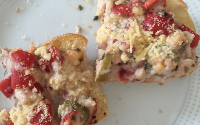 Brusqueta com philadelphia