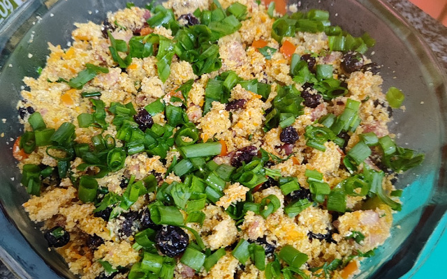 Farofa de banana e passas