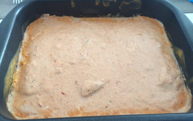 Filé de pescada ao molho