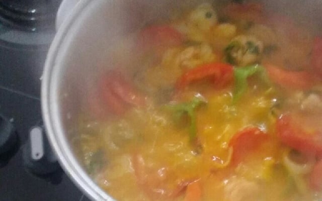 Moqueca de camarão da vovó Baiana
