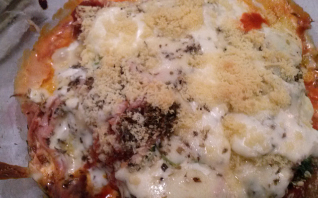 Almôndega à parmegiana (porpeta)