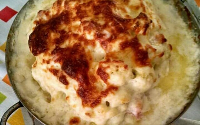 Couve-flor gratinada