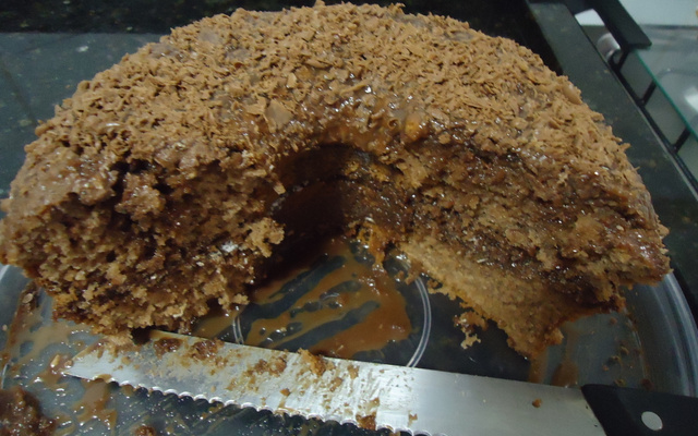 Bolo de chocolate da Lelê