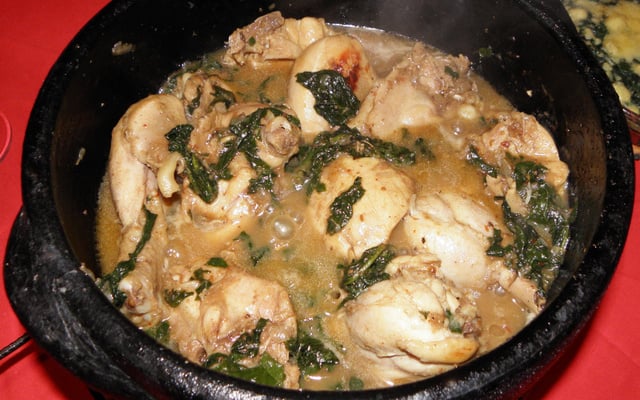 Frango com espinafre