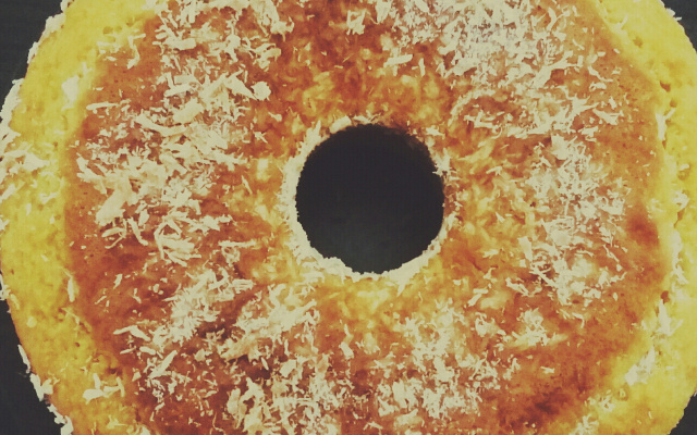 Bolo de milho feito com cuscuz