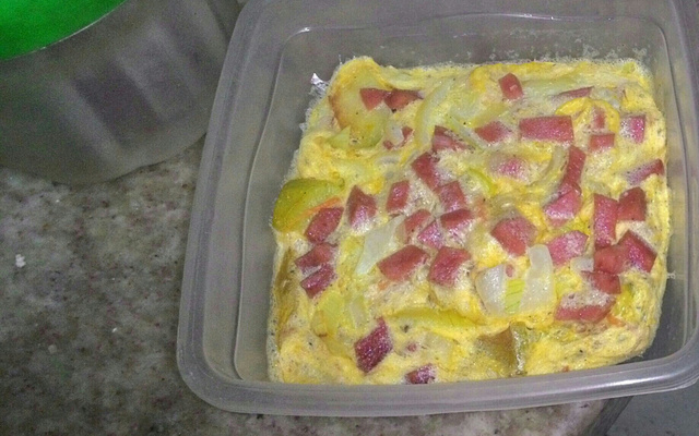 Souflé de cenoura de microondas