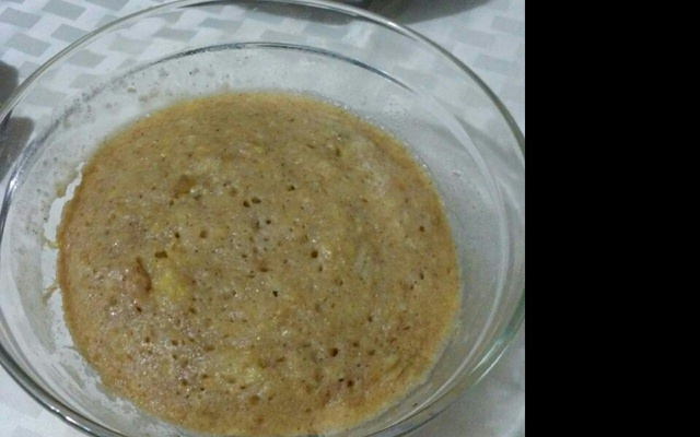 Bolo de caneca sabor banana