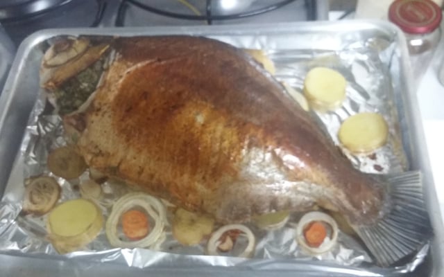 Peixe assado do Betão